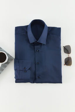 TRENDYOL MAN Siyah Slim Fit Kolay Utulenebilir Smart Erkek Gomlek TMNAW24GO00096 - Trendyolmilla фото 3