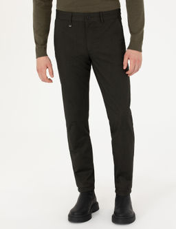 Узкие брюки из плотной ткани цвета хаки - Cacharel фото 2