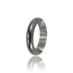 Кольцо из гематита круглое, размер 20