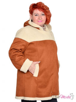 Дубленка-куртка Модель №1793 размеры 44-84 - Plusmoda фото 22