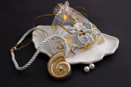 Колье  "Морская симфония" на шнурке + Подарок