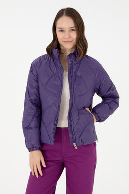 Женское фиолетовое пальто Неожиданная скидка в корзине