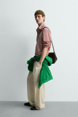 LIMITED EDITION RELAXED FIT CHECK SHIRT - Zara фото 13