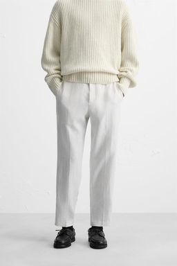 LINEN TROUSERS - Zara фото 12