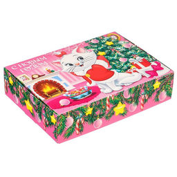 Цена за 2 шт. Коробка складная, 21 х 15 х 5 см С Новым годом, Коты аристократы - Disney фото 8