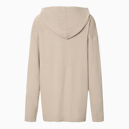 Джемпер женский с капюшоном MIST, бежевый, onesize (44-48)