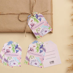 Цена за 20 шт. Шильдик на подарок «С Днем Рождения», 5×7 см