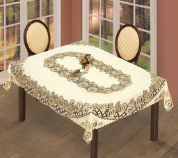 Скатерть арт. 239790/130/3, прямоугольная, размер 130 см х 180 см, цвет кремово-золотистый