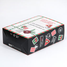 Цена за 2 шт. Коробка подарочная новогодняя складная «Пережить праздники», 22 х 30 х 10 см, Новый год