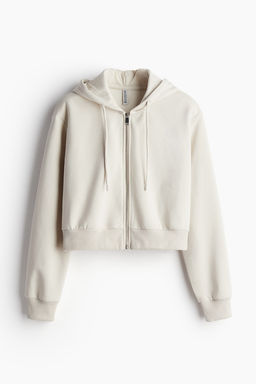 Chaqueta sudadera cropped con capucha y cremallera - H&m фото 5
