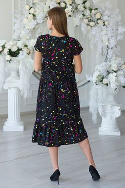 Платье женское из кулирки Кармелита акварель - Амадэль фото 6