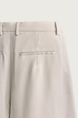 BERMUDA WIDE FIT PLIEGUES / Beige claro - Zara фото 10