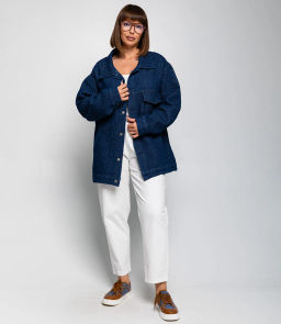 Джинсовая куртка #КТ8816, тёмно-синий