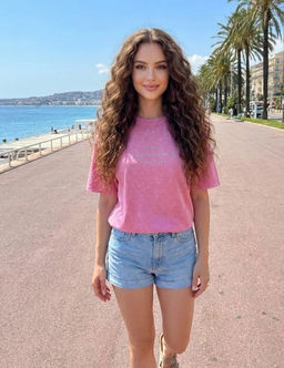 K13336 Футболка (плотный хлопок) РОЗОВЫЙ