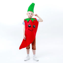 Карнавальный костюм «Красный перчик», фетр