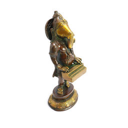 Ганеш Music дарующий счастье и удачу Red-Gold бронза h-21см L-9см 1,884кг