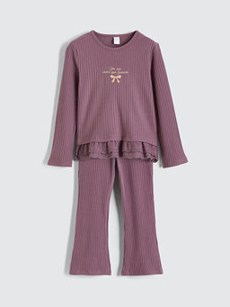 Bisiklet Yaka K?z ?ocuk Ti??rt ve Tayt