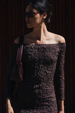 TEXTURED KNIT DRESS - Zara фото 2