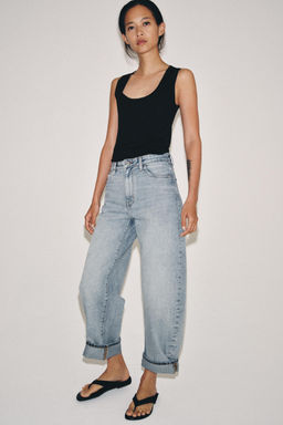 JEANS ZW COLLECTION BALLOON TIRO MEDIO / Azul