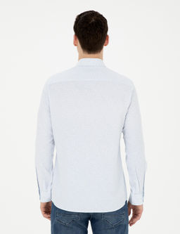 Рубашка Pierre Cardin Slim Fit светло-голубая