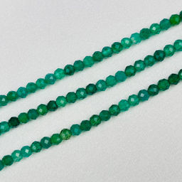 Бусины для украшений из зеленого Агата тон. (118 бусин)