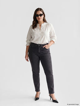 Straight Fit Kad?n Jean Pantolon