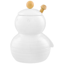 Горшочек д/меда 400 мл 10,5*10*13,5 см "Пчелка" с деревянной палкой