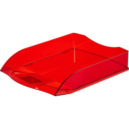 Лоток горизонтальный ATTACHE Яркий Офис 340х250х60 тонированный красный