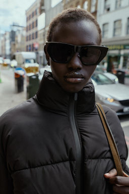 COMBINED CROPPED PUFFER JACKET - Zara фото 6