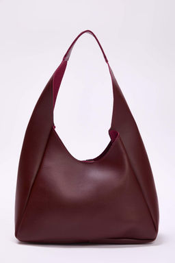 Bordo Yavrulu Oval Kad?n Orta Boy Omuz Canta TAKAW25OC00007