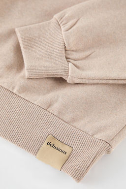 TRENDYOL MAN Lacivert Oversize/Genis Kesim Dik Yaka Fermuarl? Etiketli Ici Polarl? Sweatshirt TMNAW25SW00168 - Trendyolmilla фото 3