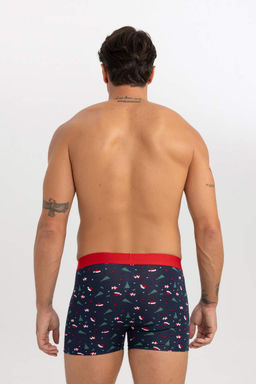 Новогодние боксеры-тройки стандартного кроя с тематикой Нового года - Defacto фото 4