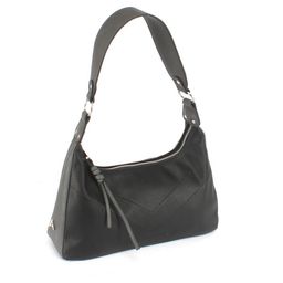 Сумка женская искусственная кожа ADEL-266. 1отдел. черный/серый флотер 248459