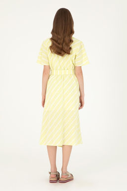 Женское тканое платье фисташкового цвета Неожиданная скидка в корзине - U.s. polo assn фото 4