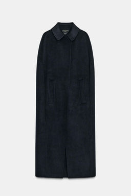 OVERSIZE WOOL BLEND CAPE ZW COLLECTION LIMITED EDITION - Zara фото 2