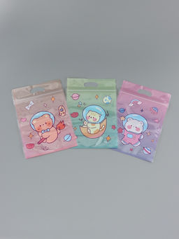 Цена за 50 шт. Пакет подарочный, с zip-lock застежкой, "Космическая история", 15х23 ± 1см МИКС