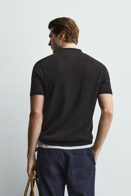 POLO PUNTO REGULAR FIT / Negro - Zara фото 3