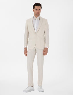 Ekru Slim Fit Smokin