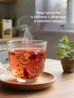 Камлёвъ Медовый Шиповник / Эко Саше - чай, 48 г (16 саше)
