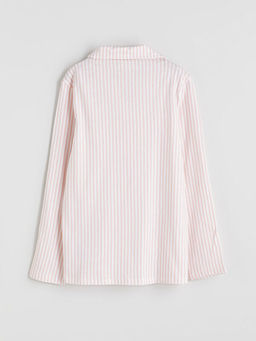 G?mlek Yaka K?z ?ocuk Pijama ?st