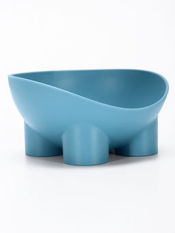 Миска для животных БЕГЕМОТ 0.3 л, Soft-touch, серо- голубой - Simaland фото 3