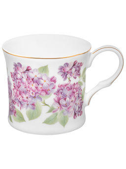Кружка 250 мл 11,5*8,5*7,7 см "Сирень" фарфор NEW BONE CHINA