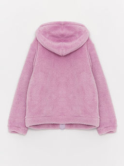 Kap??onlu Basic Uzun Kollu Pel?? K?z ?ocuk Fermuarl? Sweatshirt - Waikiki фото 2