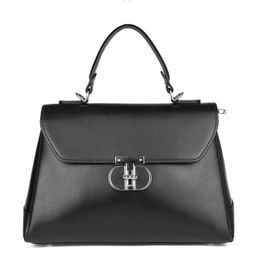 Y1525 black, женская кожаная сумка "Handheld bag" Barcelo Biagi