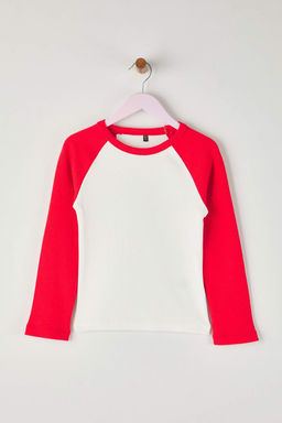 Siyah-K?rm?z? 2li Pamuklu Slogan Bask?l? Regular K?z Cocuk Orme T-Shirt TKDAW26TS00008 - Trendyolmilla фото 3