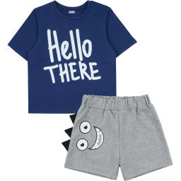 Комплект футболка кулирка, шорты футер 7360900302 - Youlala фото 4