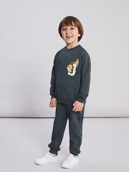 Bisiklet Yaka Erkek ?ocuk Sweatshirt ve E?ofman Alt