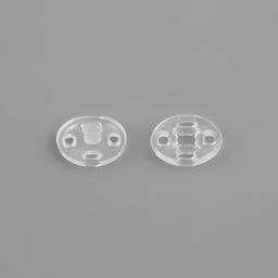 Цена за 3 шт. Кнопки пришивные, d=10 мм, 10 шт., прозрачные