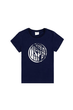 Футболка U.S. Polo Assn базовая темно-синяя хлопок  фото 4