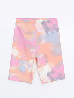 Beli Lastikli Batik Desenli K?z ?ocuk Tayt